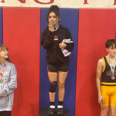  Danelly Perez Medina received 1st place medal